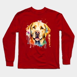 Adorable Watercolor Labrador Retriever Long Sleeve T-Shirt